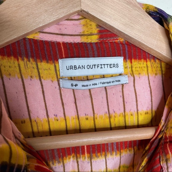 Urban Outfitters Striped Button Up Tee small - Picture 2 of 6